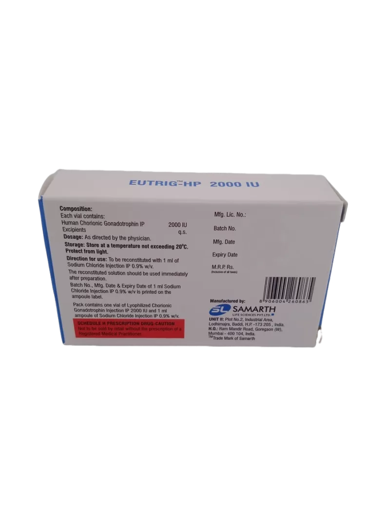 EUTRIG-HP 2000 IU - 1 PACK  HCG - Image 4