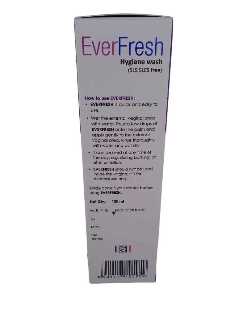 EVERFRESH (HYGIENE WASH) - 1 BOTTLE OF 100ML - Image 4