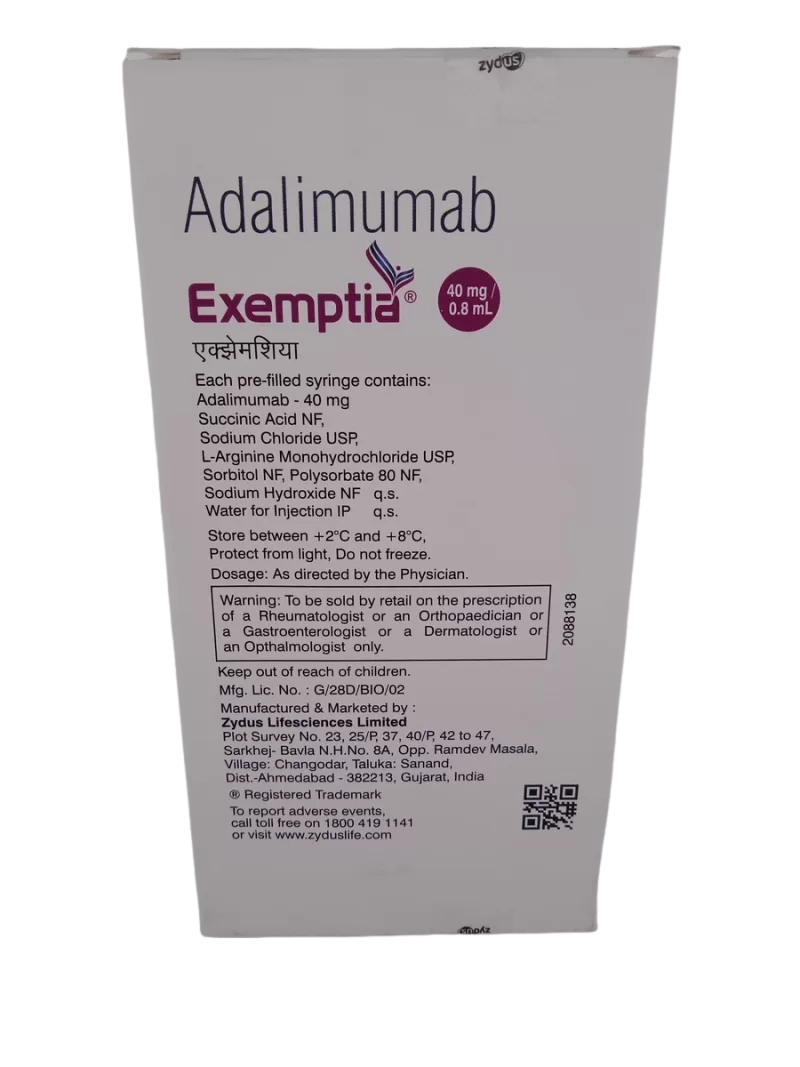 EXEMPTIA 40MG/0.8ML - 1 PRE-FILLED SYRING - Image 4