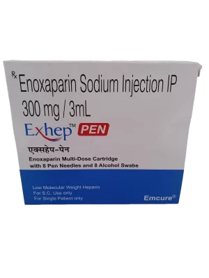 EXHEP PEN - 1 PEN WITH 8 PEN NEEDLES AND 8 ALCOHOL SWABS