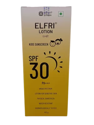 ELFRI LOTION KIDS SUNSCREEN - 1 TUBE OF 60gm