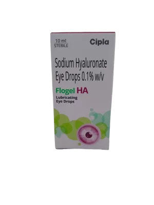 FLOGEL HA EYE DROPS - 1 BOTTLE OF 10ML