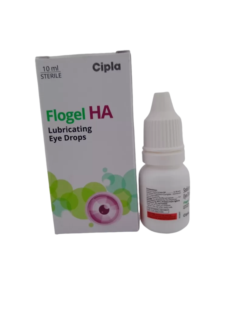 FLOGEL HA LUBRICATING EYE DROPS - 1 BOTTLE OF 10ML - Image 3