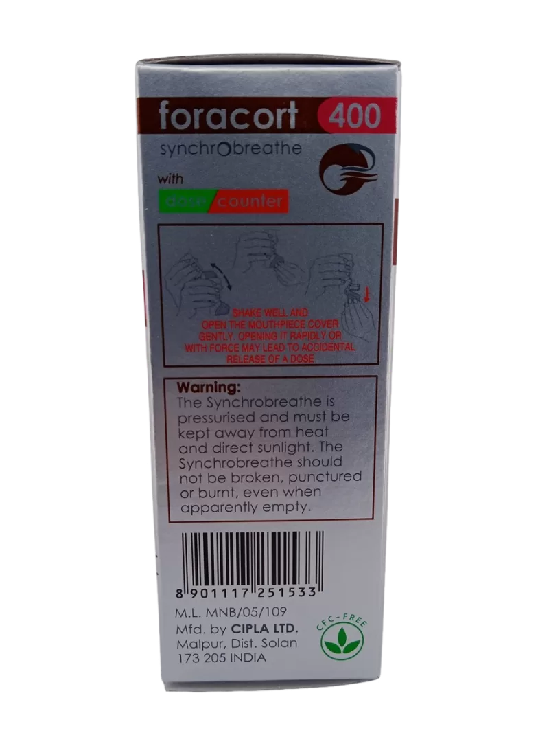 FORACORT 400 SYNCHROBREATHE - 1 INHALER - Image 2
