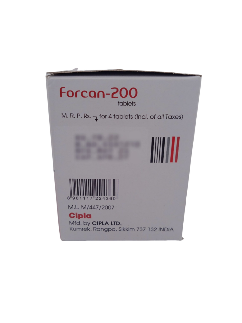 FORCAN 200 MG - 4 TABLETS - Image 4