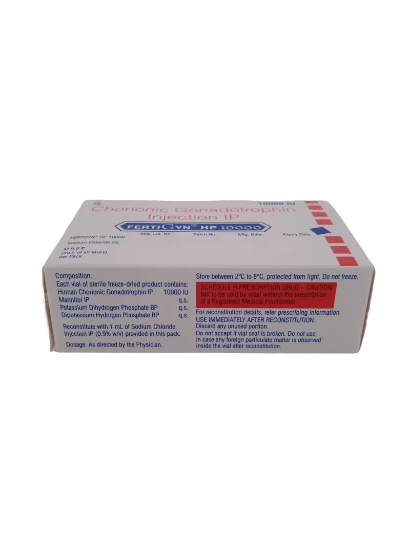 FERTIGYN 10000 IU INJECTION HCG – 1 VIAL - Image 3