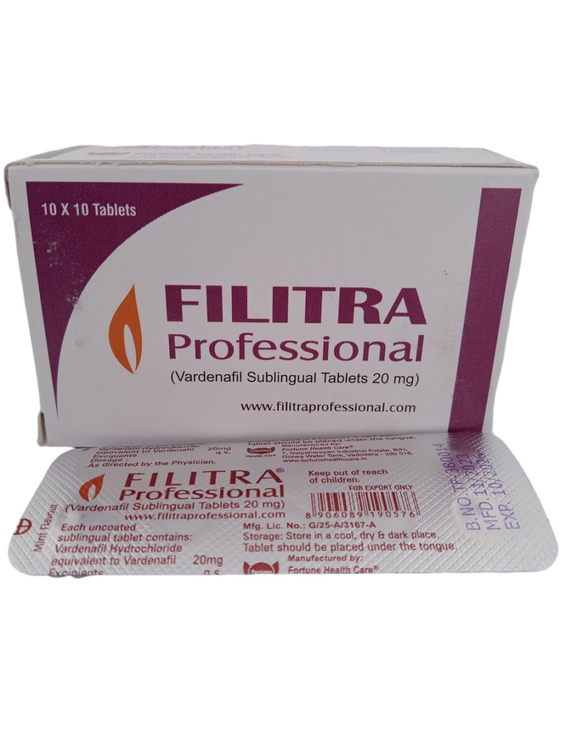 FILITRA PROFESSIONAL 20 MG - 10 TABLETS - Image 3