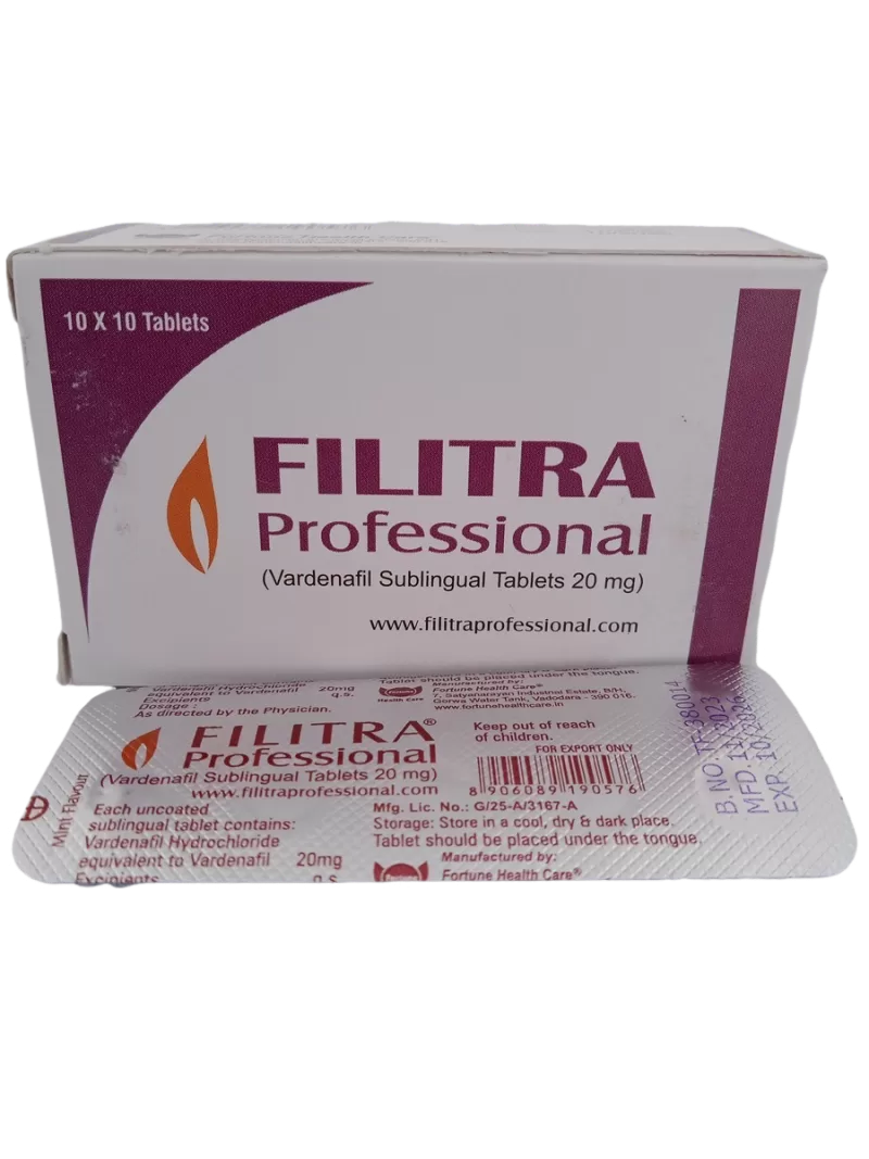FILITRA PROFESSIONAL 20 MG - 10 TABLETS - Image 3