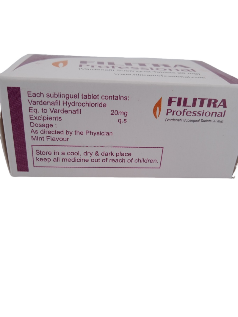 FILITRA PROFESSIONAL 20 MG - 10 TABLETS - Image 4