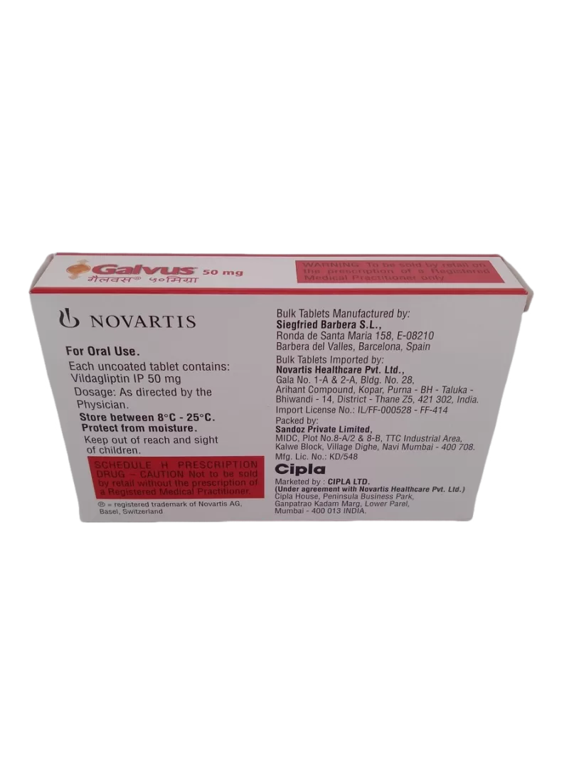 GALVUS 50 MG - 15 TABLETS - Image 4