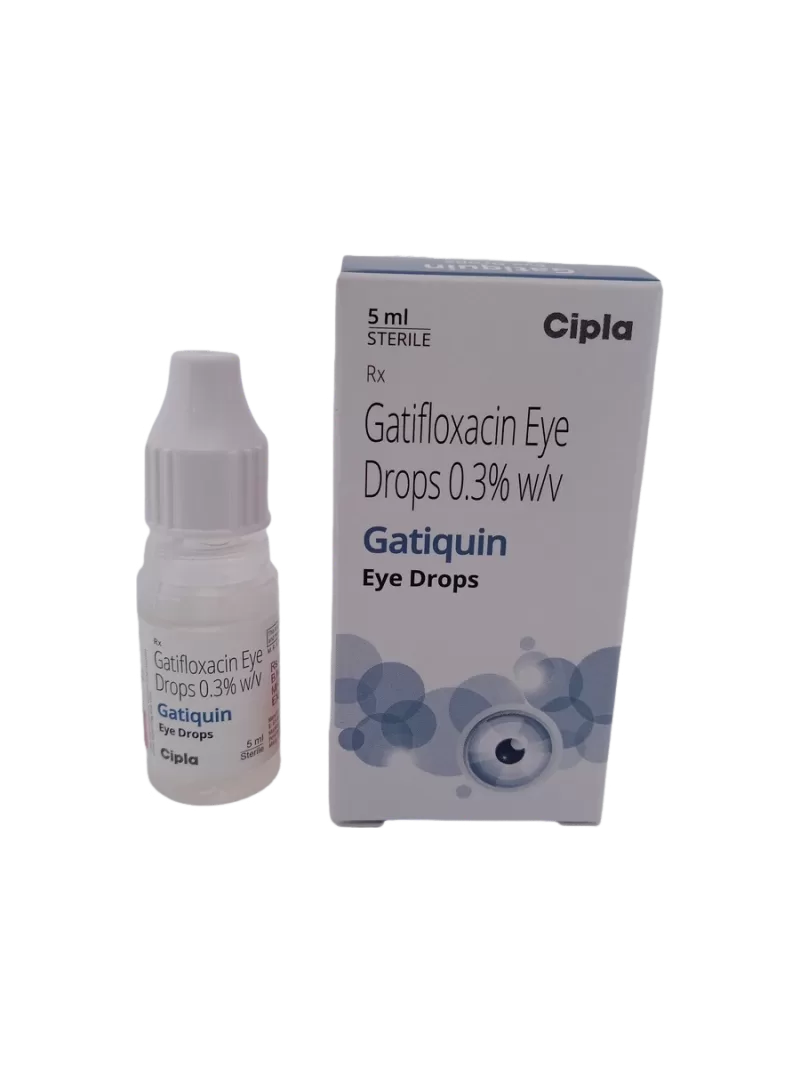 GATIQUIN EYE DROPS - 1 BOTTLE OF 5ML - Image 2