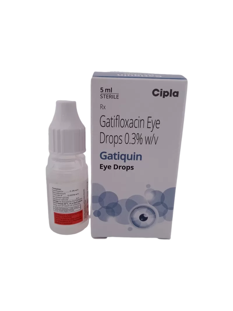 GATIQUIN EYE DROPS - 1 BOTTLE OF 5ML - Image 3