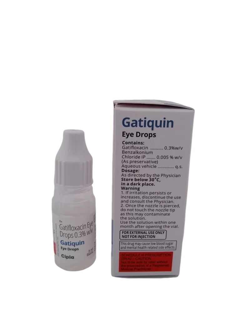 GATIQUIN EYE DROPS - 1 BOTTLE OF 5ML - Image 4