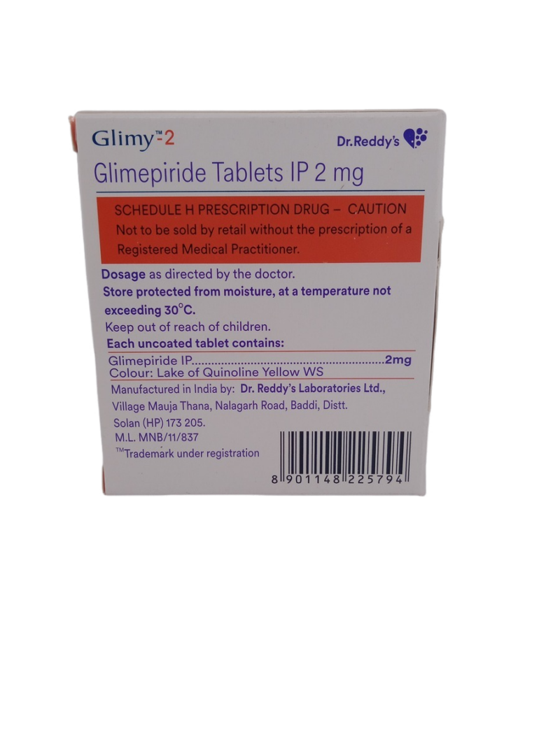 GLIMY 2 MG - 15 TABLETS - Image 4