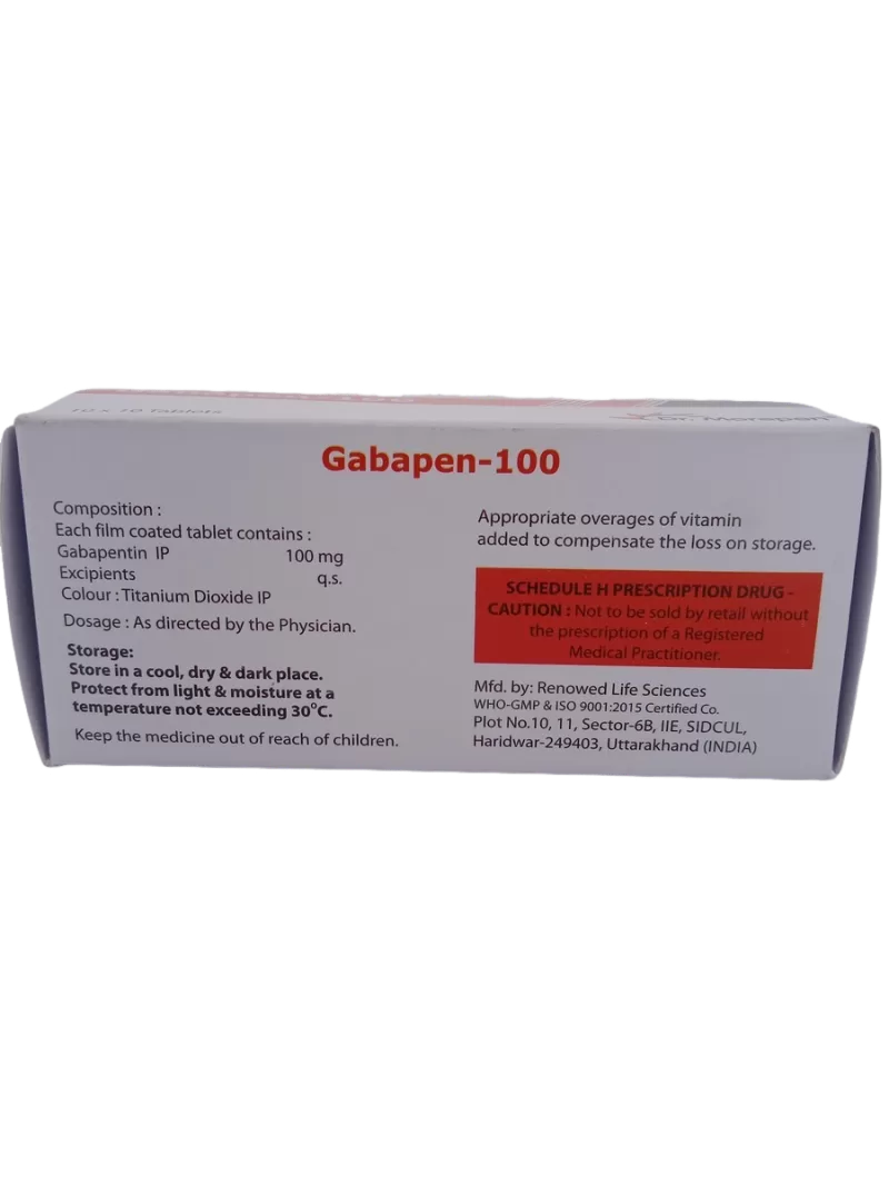 GABAPEN 100 MG - 10 TABLETS - Image 4