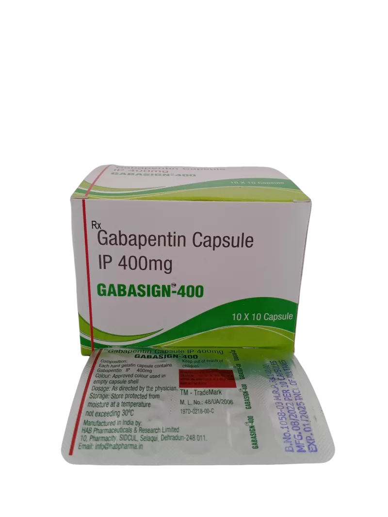 GABASIGN 400 MG - 10 CAPSULES - Image 2