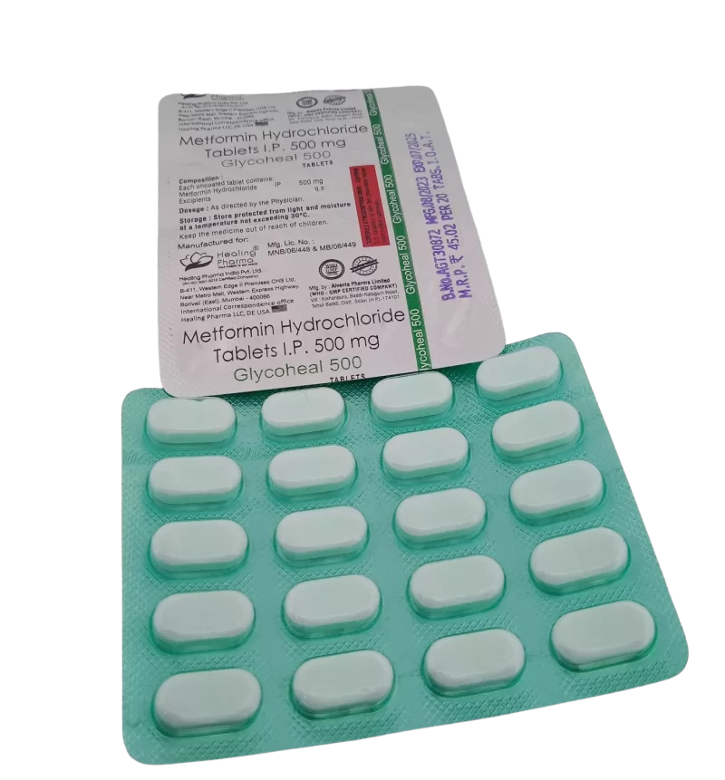 GLYCOHEAL 500 MG - 20 TABLETS - Image 2