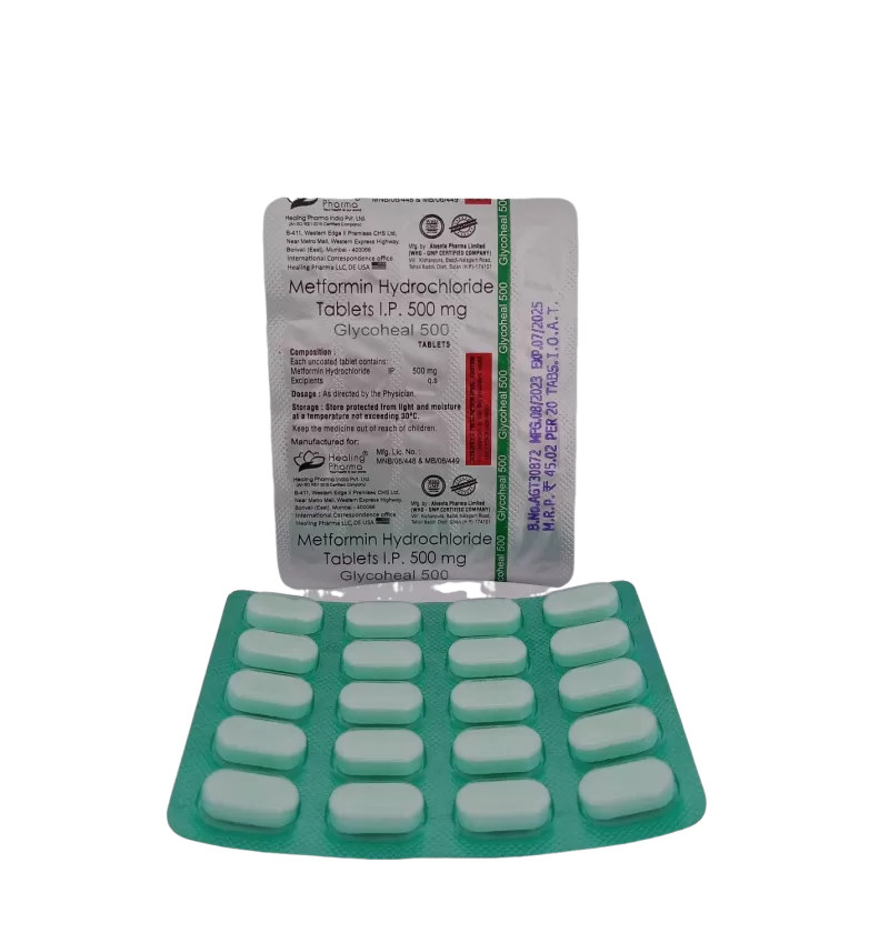 GLYCOHEAL 500 MG - 20 TABLETS - Image 3