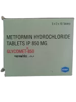GLYCOMET 850MG - 10 TABLET
