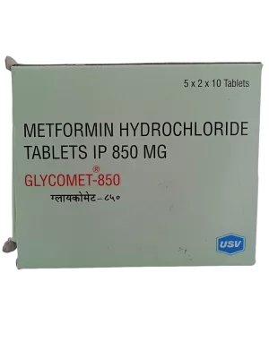 GLYCOMET 850MG - 10 TABLET