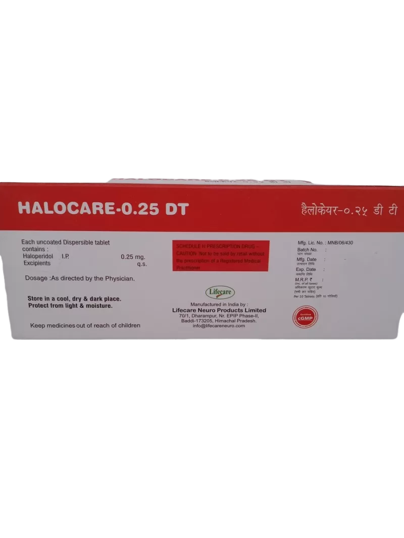 HALOCARE 0.25 DT - 10 TABLETS - Image 4