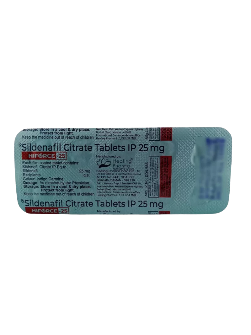 HIFORCE 25 MG - 10 TABLETS - Image 2
