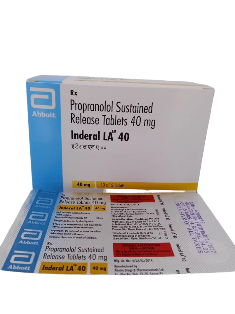 INDERAL LA 40 MG - 15 TABLETS - Image 3