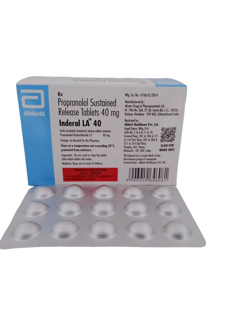 INDERAL LA 40 MG - 15 TABLETS - Image 4