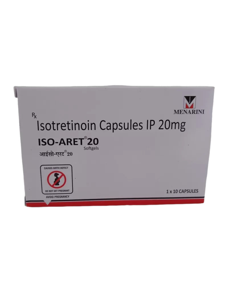 ISO-ARET 20 MG - 10 CAPSULES