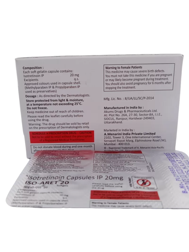 ISO-ARET 20 MG - 10 CAPSULES - Image 4