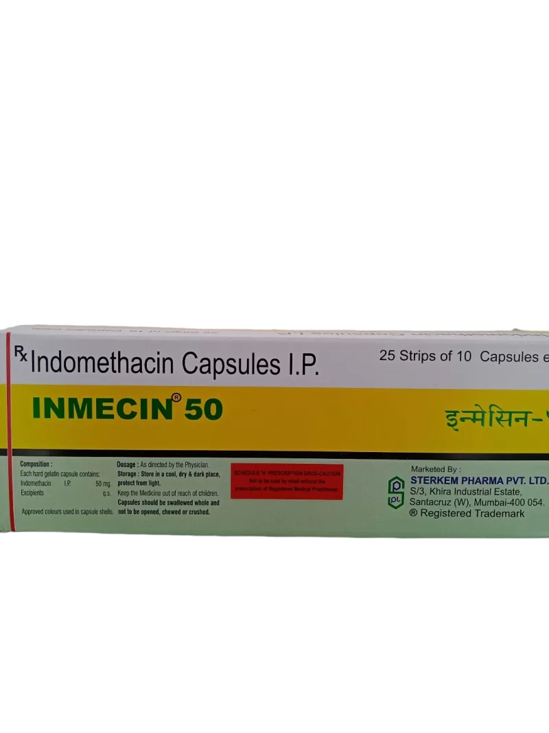 INMECIN 50 MG - 10 TABLETS