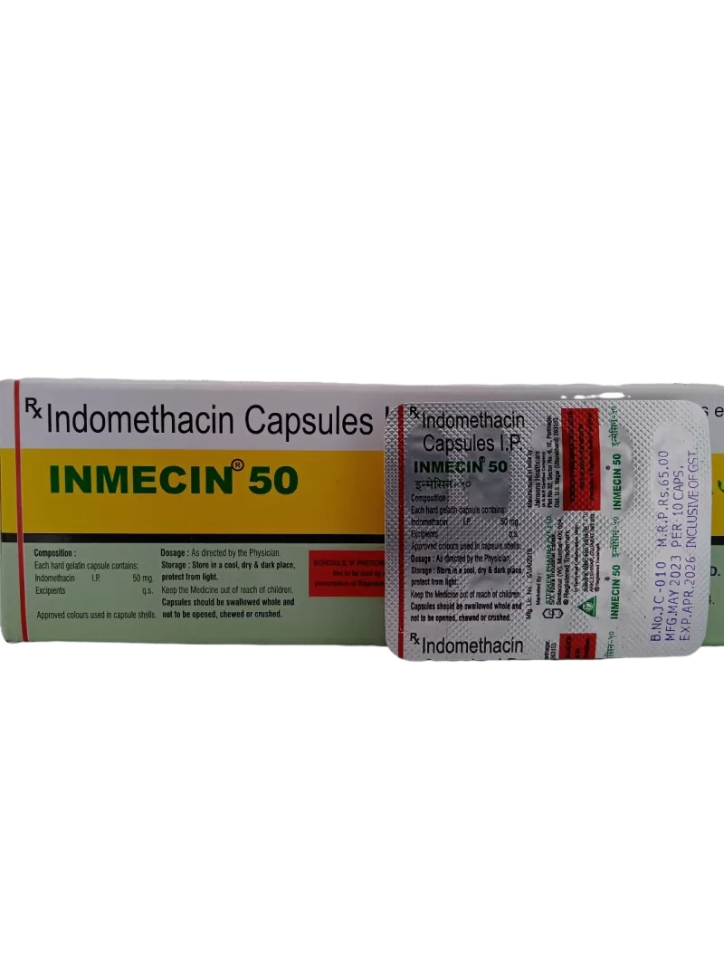 INMECIN 50 MG - 10 TABLETS - Image 2