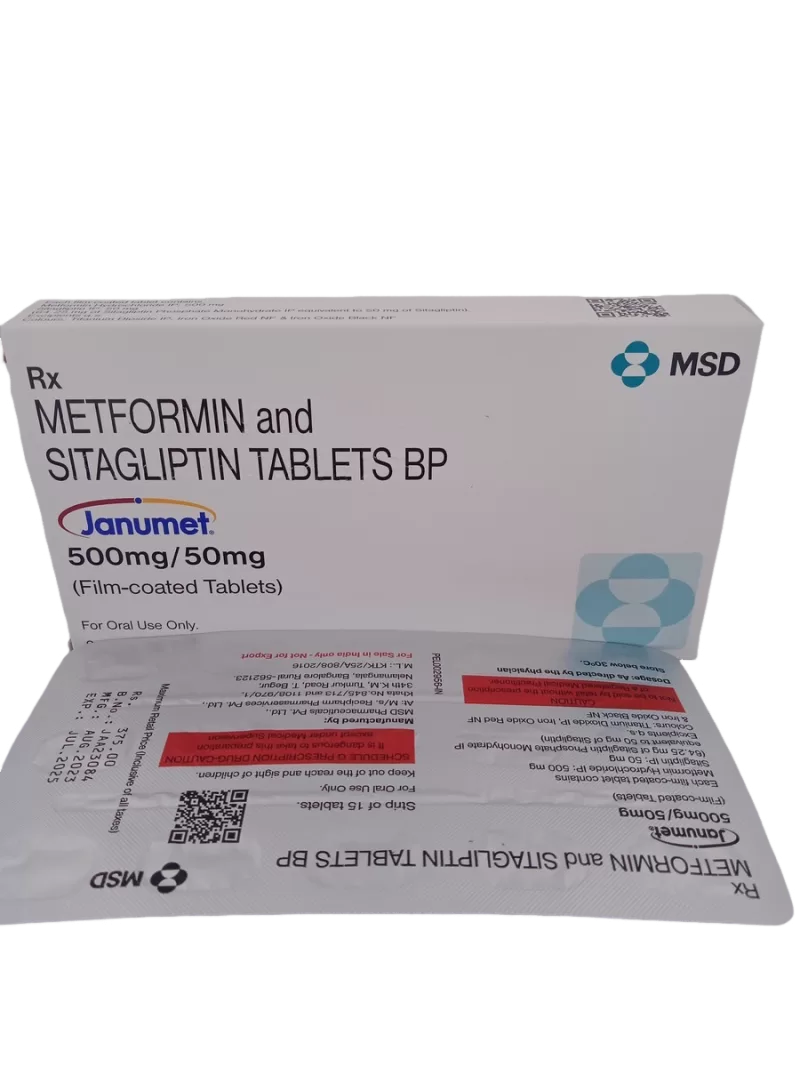 JANUMET 500MG/50MG - 15 TABLETS - Image 3