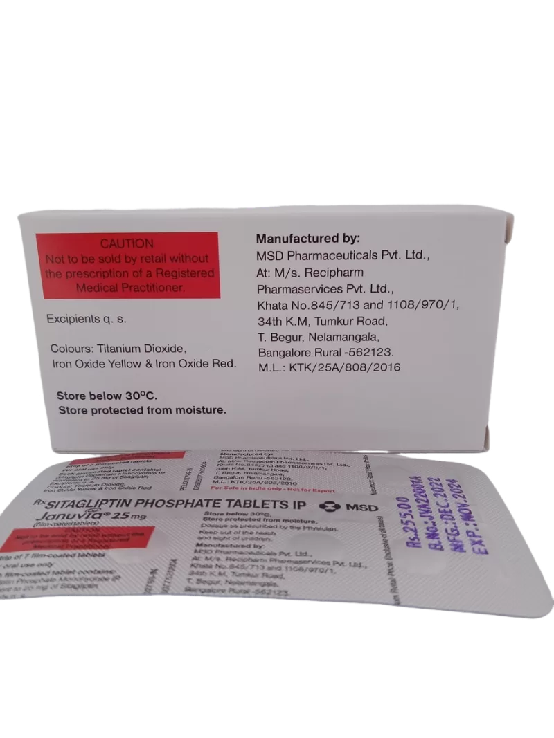 JANUVIA 25 MG - 7 TABLETS - Image 4