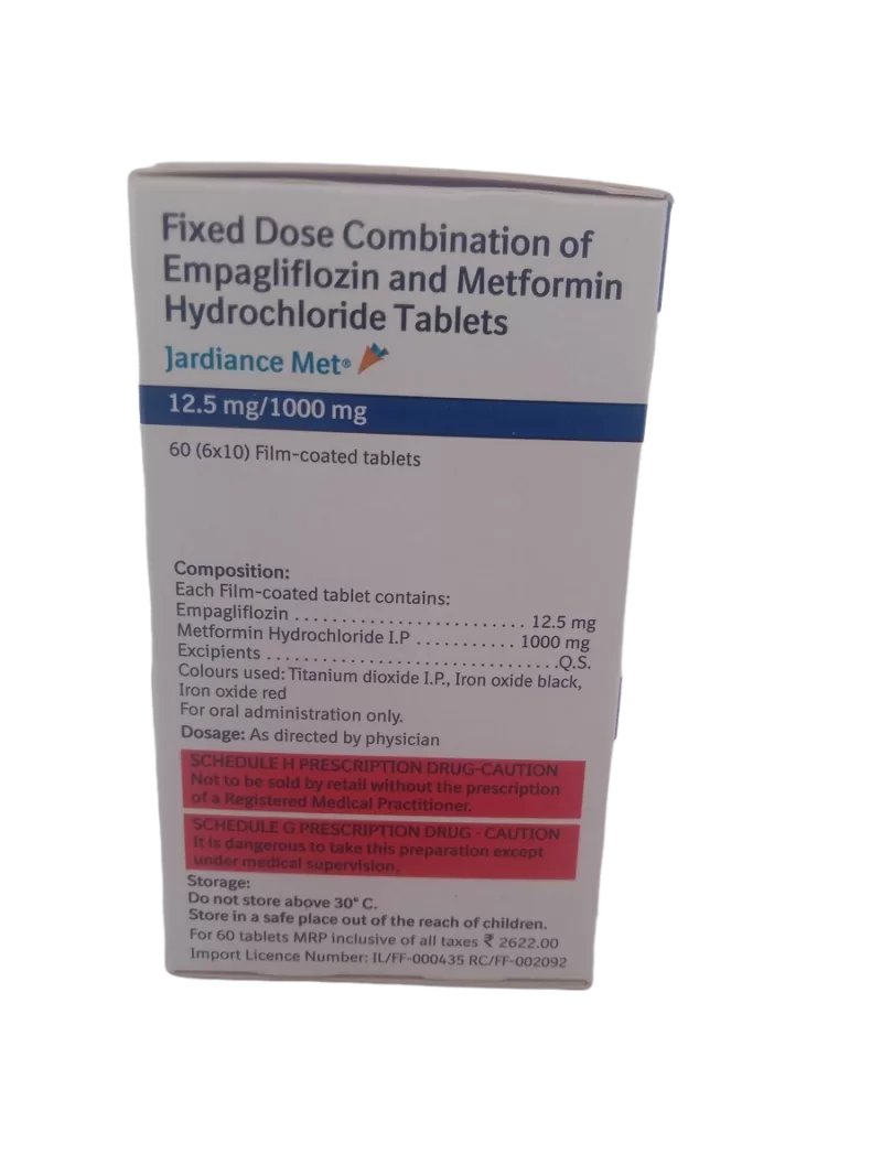 JARDIANCE MET 12.5MG/1000MG - 10 TABLETS - Image 2