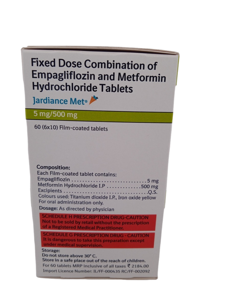 JARDIANCE MET 5MG/500MG - 10 TABLETS - Image 2
