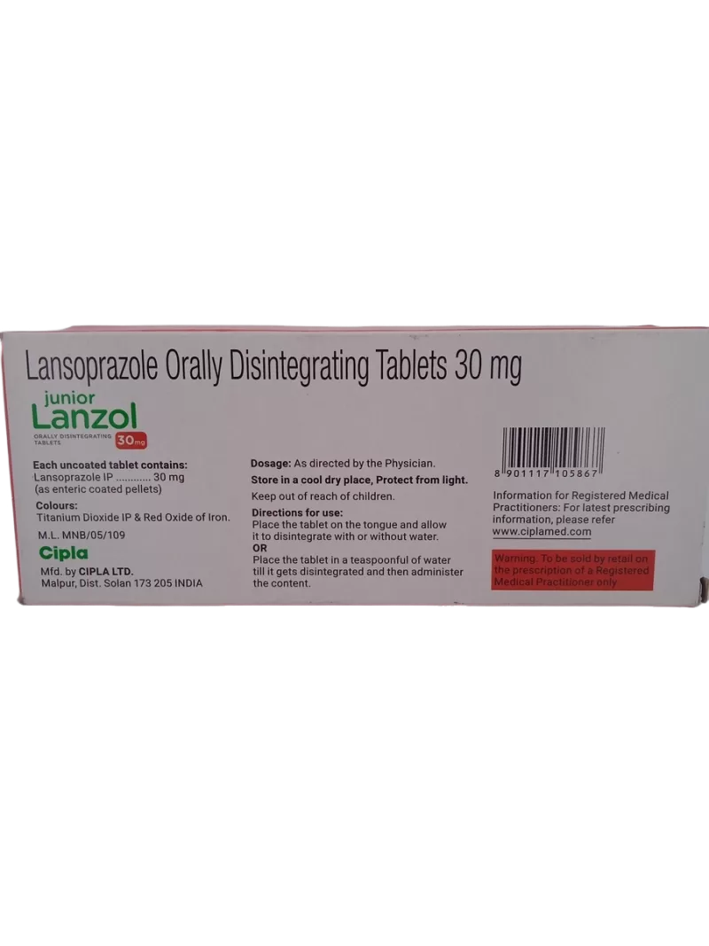 JUNIOR LANZOL 30 MG - 10 TABLETS - Image 4