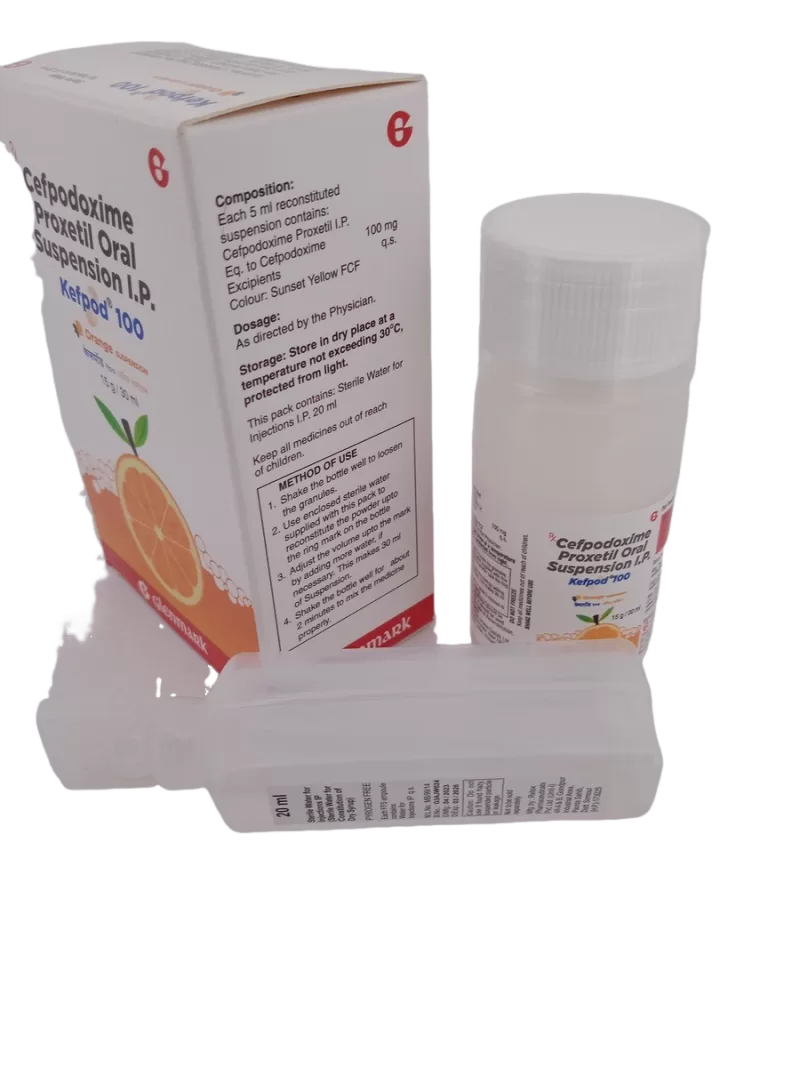 KEFPOD (ORANGE SUSPENSION) 100 MG - 1 BOTTLE OF 15g/30ML - Image 4
