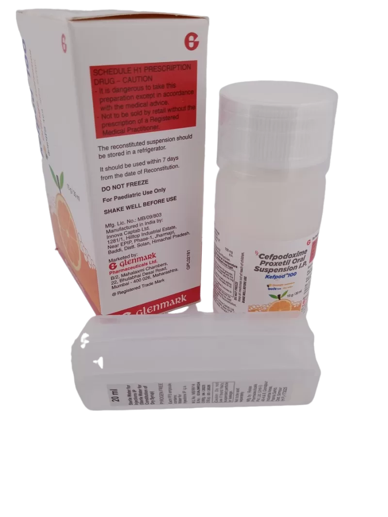 KEFPOD (ORANGE SUSPENSION) 100 MG - 1 BOTTLE OF 15g/30ML - Image 3