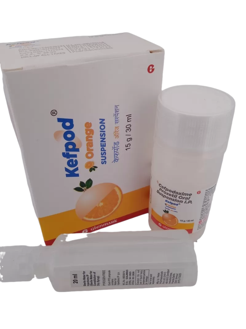 KEFPOD (ORANGE SUSPENSION) 50 MG - 1 BOTTLE OF 15g/30ML - Image 2