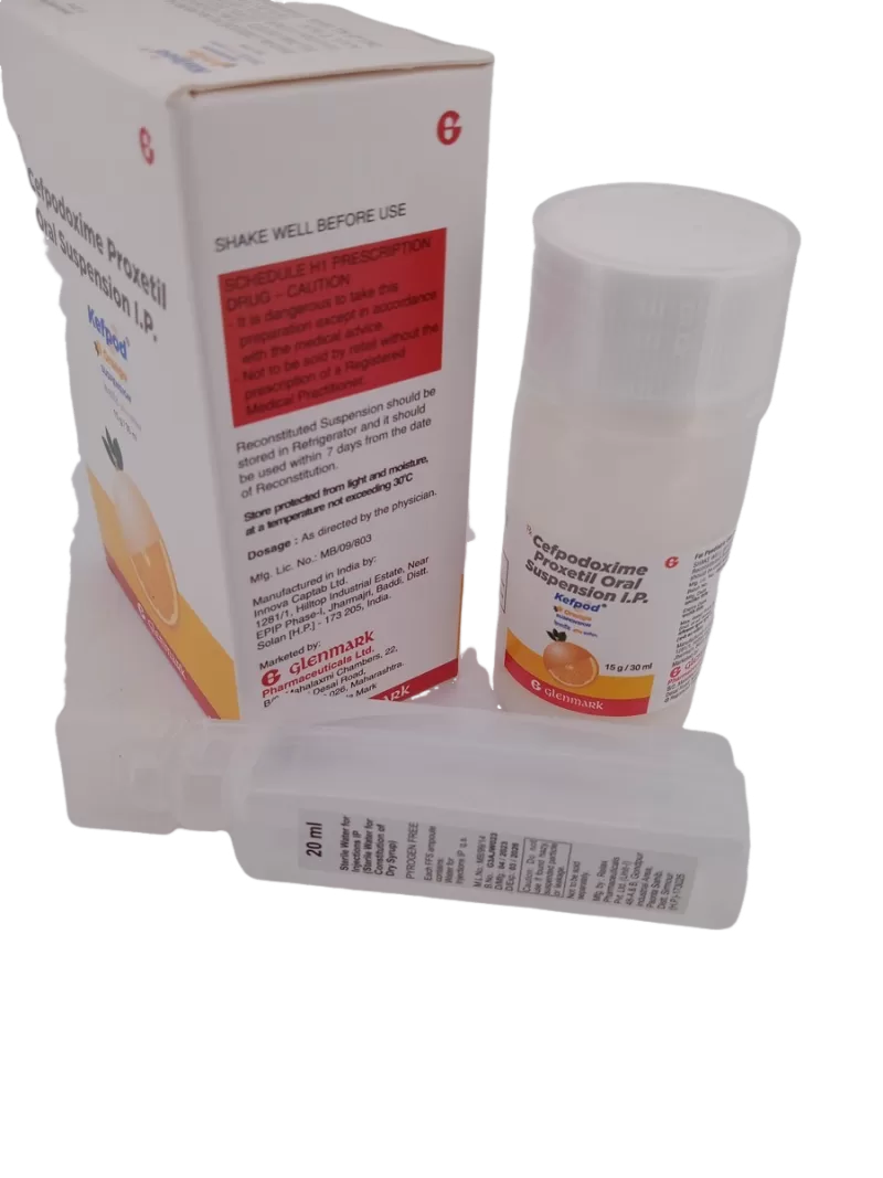 KEFPOD (ORANGE SUSPENSION) 50 MG - 1 BOTTLE OF 15g/30ML - Image 3
