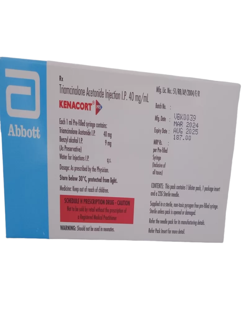 KENACORT PFS 40MG/1ML - 1 PRE-FILLED SYRINGE - Image 4