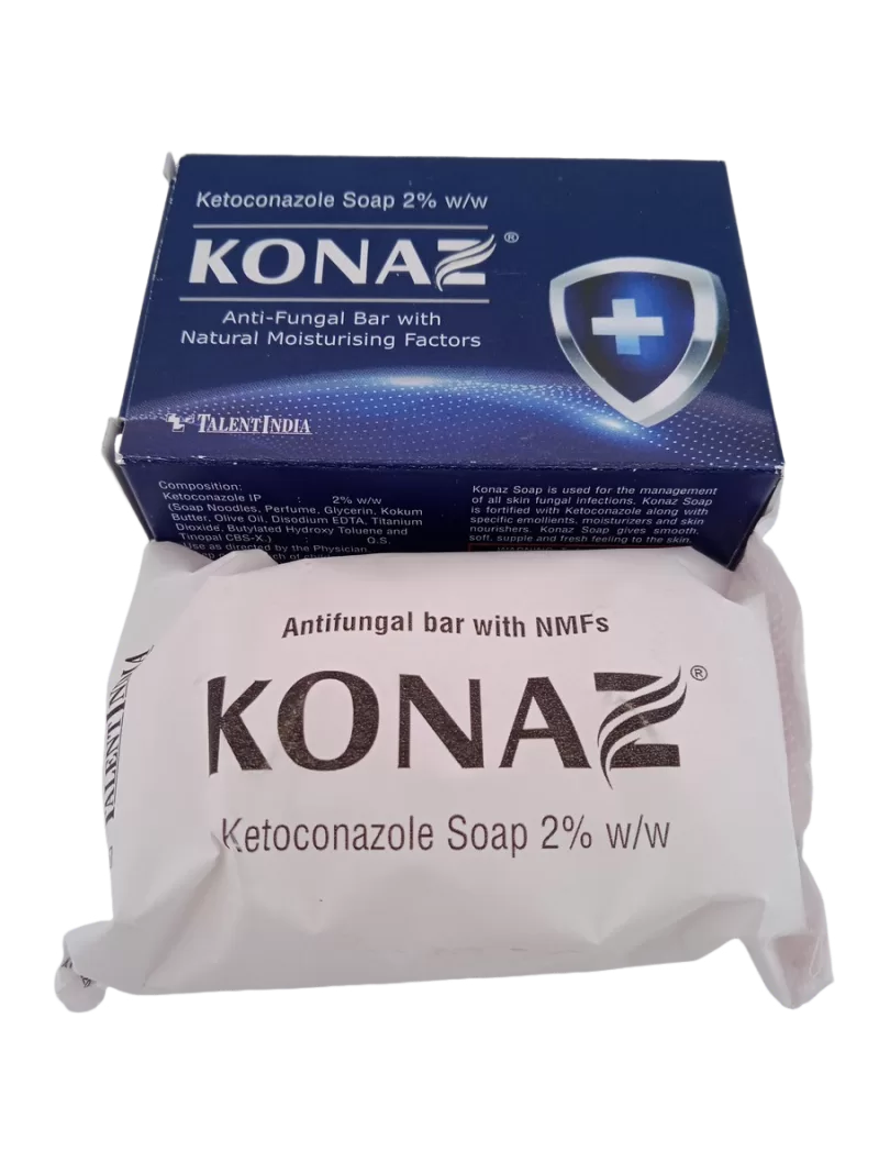 KONAZ ANTI-FUNGAL WITH NATURAL MOISTURISING FACTORS - 1 BAR OF 75g - Image 2