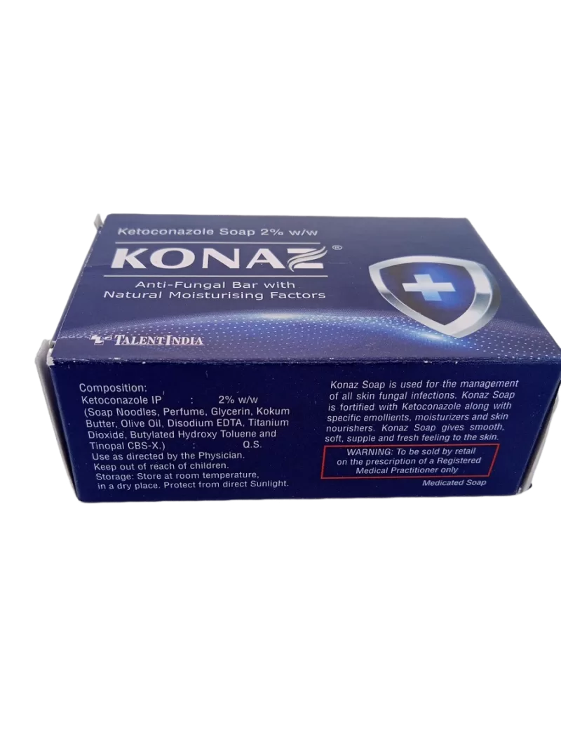 KONAZ ANTI-FUNGAL WITH NATURAL MOISTURISING FACTORS - 1 BAR OF 75g - Image 3