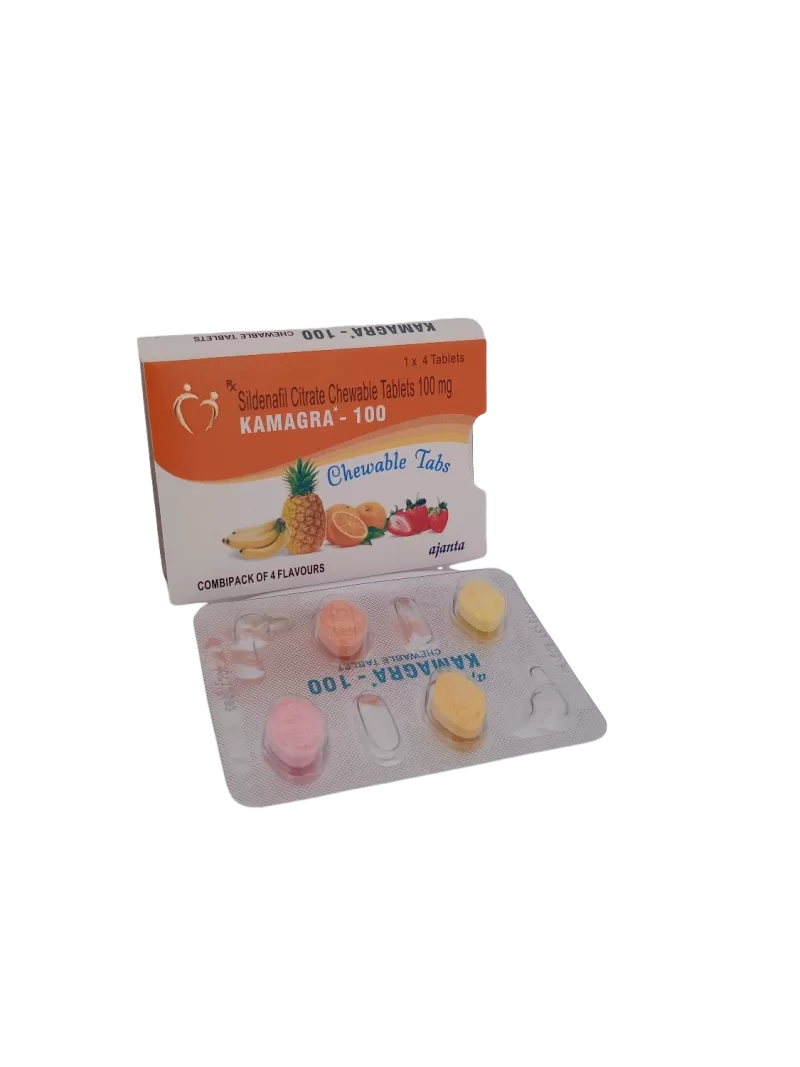 KAMAGRA 100 MG (PINEAPPLE) - 4 CHEWABLE TABLET - Image 2