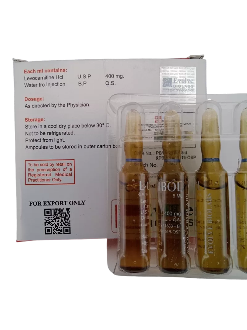 L-CARNIBOL 400 MG - 5 AMPOULES OF 5ML - Image 4
