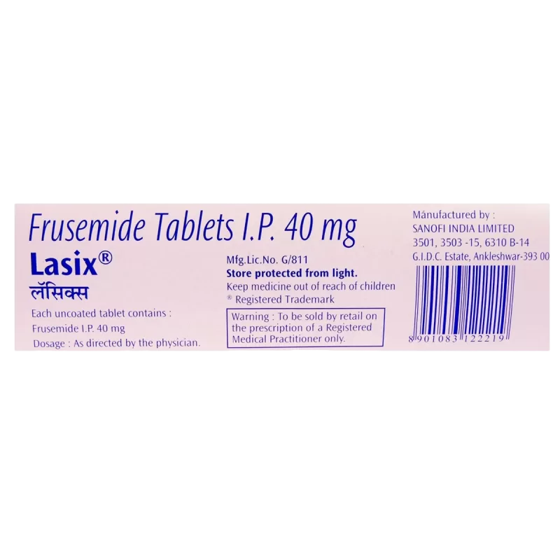LASIX 40MG (Furosemide Tablets) - 15 TABLETS - Image 4