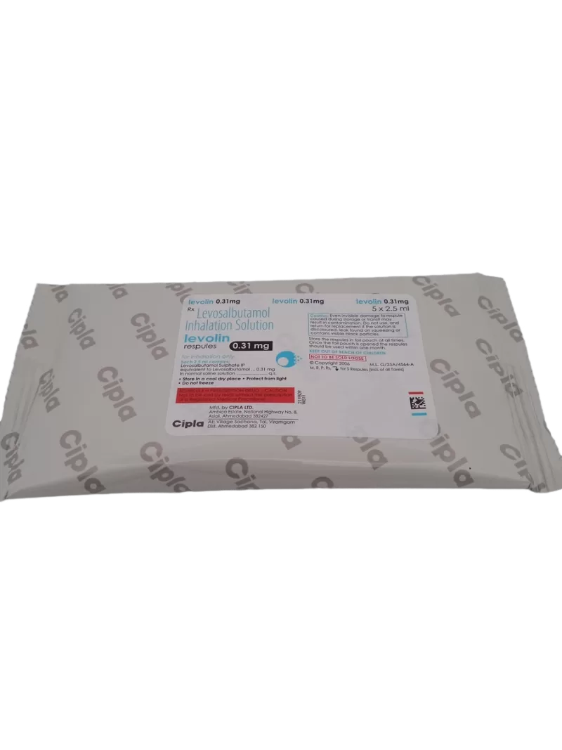 LEVOLIN 0.31 MG - 5 RESPULES OF 2.5ML