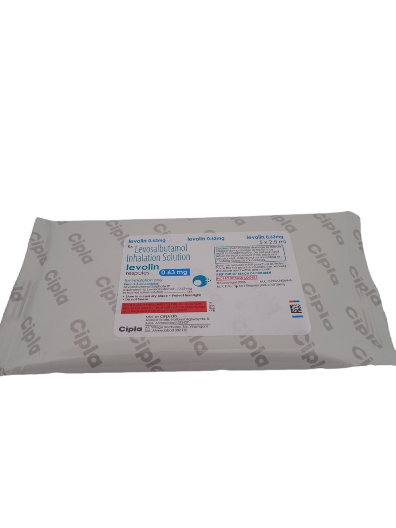 LEVOLIN 0.63 MG - 5 RESPULES OF 2.5ML
