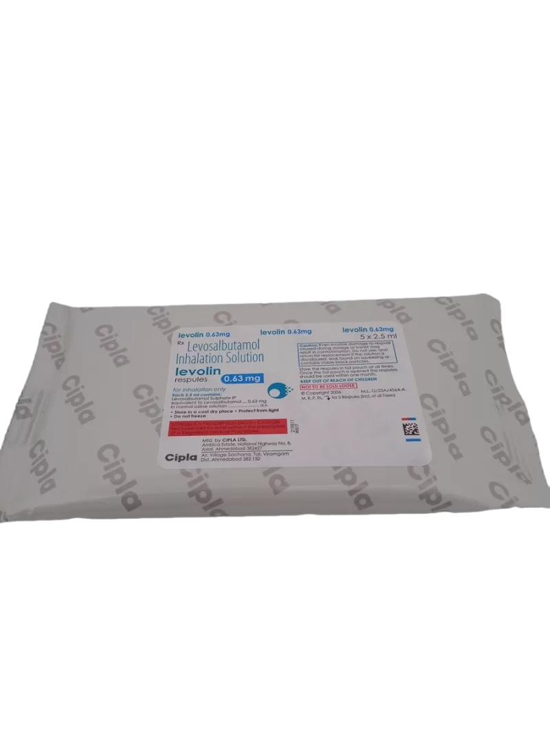 LEVOLIN 0.63 MG - 5 RESPULES OF 2.5ML
